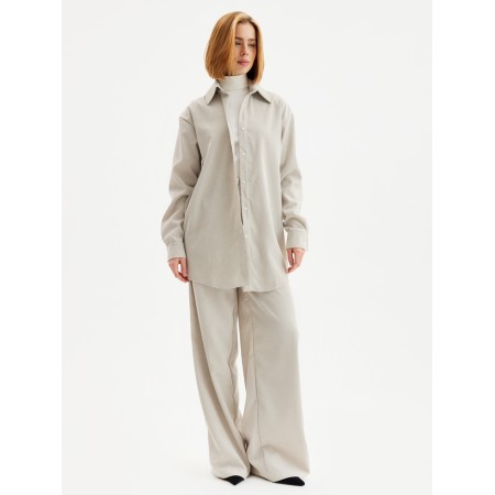 Women's shirt (1), minku, gray-beige color, rn 50-1