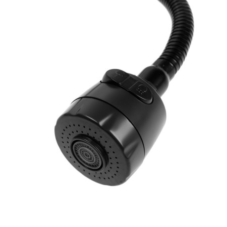 Zein Z2391 kitchen mixer, flexible surge, 40 mm cartridge, stainless steel, black-8