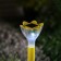 Garden lamp on the sunny battery "Yellow flower", 6 × 29 × 6 cm, 1 led, white glow