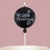 Candle in the Cake "Happy Birthday" Black 5.5 x 12 cm