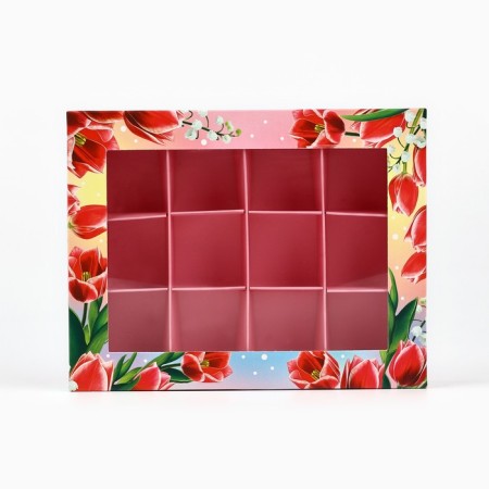 Folding box under 12 sweets "for you", 14.4 x 18.4 x 3.8 cm-1