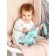 Comforter pillow - heating pad, mint color
