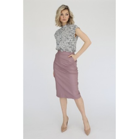 MIDI skirt with a stitch at the seams, size 42-1