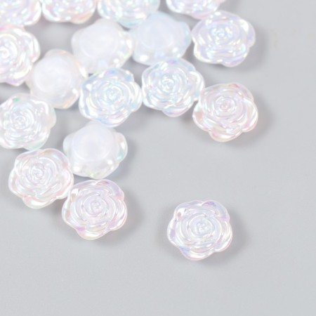 Decor for creativity plastic "rose" pearl set 20 pcs 0.5x1.2x1.2 cm