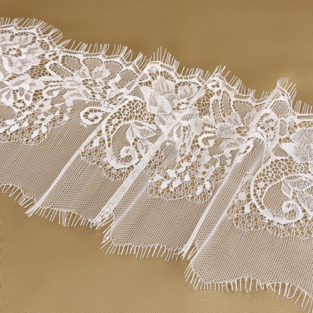 Lace cilia, 155 mm × 3 ± 0.5 m, white color-2