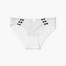 Women's cowards, white color, size 42-44