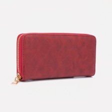 Women's wallet with lightning, red color