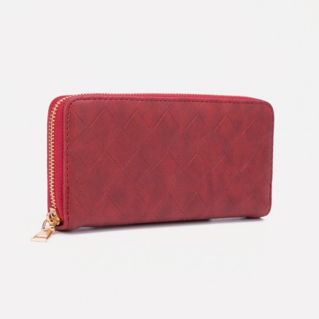 Women's wallet with lightning, red color