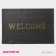 Rug of the gate muddy shares "Welcome. Points", 38x58 cm, black color Black