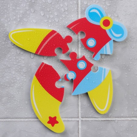 Soft puzzle for kids "plane", 4 details, crumb I-7