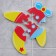 Soft puzzle for kids "plane", 4 details, crumb I