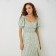 Women's dress Midy Mist Flower, green. R.46