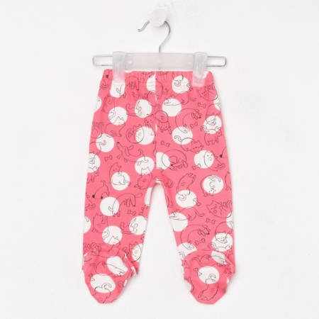 Children's sliders, coral color/kittens, height 74 cm-2