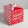 Folding boxes "New Year's Post", 12 x 12 x 12 cm, new year