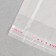 BOPP package with adhesive valve, transparent 16 x 18/4 cm, 25 μm