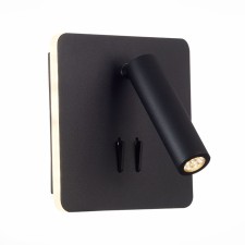 Wall lamp ST LUCE. SL1586.431.01. 1x9 W, LED, 3000K, 624 LM, 14x14 cm, black color