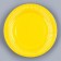 A set of paper utensils: 6 plates, 6 glasses, yellow color