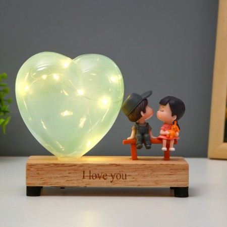 Night "Lovers" LED from 3xlr44 MIXs 14x12x7 cm Risalux-3
