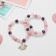 A set of children's bracelets (2 pcs.) "Choselka", royal, color in gold
