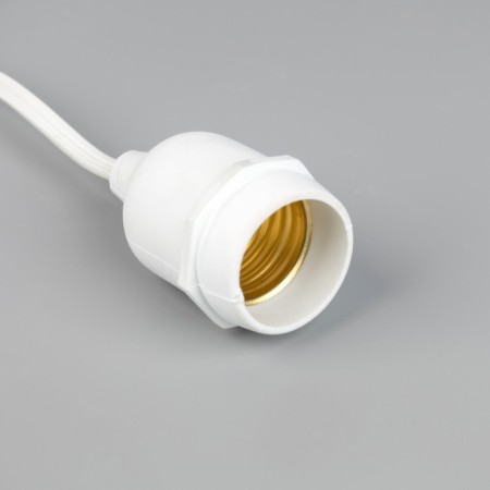 Girlyand "Retro BelT-Life" with overhangs 10 and 20 cm, 10 m, IP54, UMS, 2W, white thread, step 50 cm, E27 (without lamps), 220 V-3