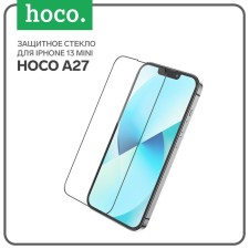 Hoco A27 Protective Glass, for the iPhone 13 mini, anti -prints, anti -scratches, black frame