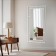 Wall mirror "White Rubin", in a rectangular case, 80x45 cm