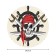 The tablecloth “Pirate threat”, round, Saten, d = 150 cm