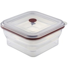 Container for carrying and storage Silicone Smart Solutions, Folding, 1.2 L, Dark Blood Color