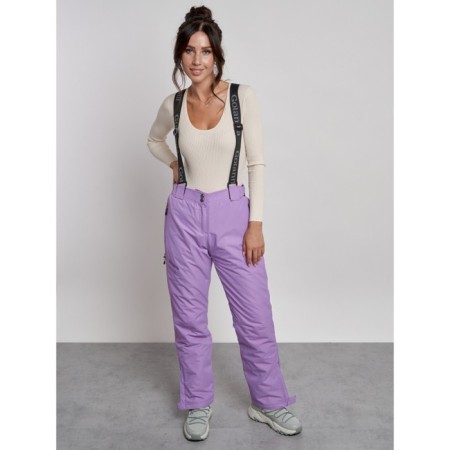 Semi -combinezone ski insulated female winter, size 42, purple color-17