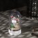 LED figure under the dome "Snowmen" 6 × 9.5 × 6 cm, wood, batteries LR1130X3, glow warm white