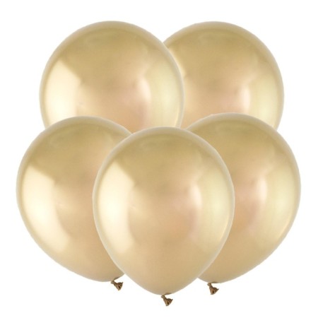 Shar Latex 18 “Mirror balls”, chrome gold, set 25 pcs.