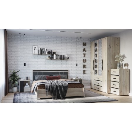 Cleat cabinet NATURE 42, 450 × 357 × 527 mm, gascon pine / black-6