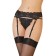 Belt for stockings and lace thongs Erolata Lingerie Collection, Black, Size 44-48