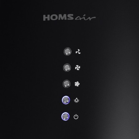 Hax Homsair Art 1050is 35, island, 1050 m3/h, 3 speeds, 35 cm, black-8