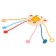 Developing toy "Smaching Krabik", with tactile rubber bands