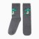 Women's socks "Dragon" with terry inside, color gray/cage, size 36-40