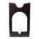 Holder for polishing cars, wall, black