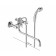 Vidima bathtub "Visimacrapist", two -wound, wall, pour 320 mm, chrome