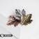 Brooch "Leaves" three oak, color