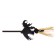 Hair clamp "Witch on a broomstick", Mix color
