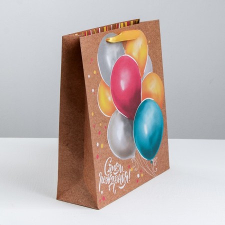 Package Gift Crafts Vertical, packaging, “Funny holiday”, 40 x 31 x 11.5 cm-1