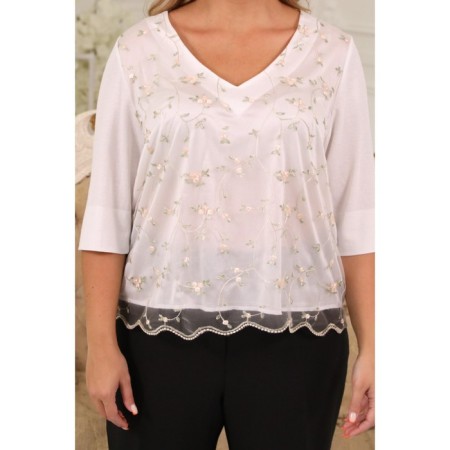 Female jumper, size 52, white color-3