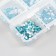 Decor for creativity Glass "Rhinestones. Blue Lake" d = 2-4.8 mm nr 1188 pcs 6x8x1.5 cm