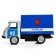 Metal machine "UAZ 452. Police", inertia, 1:43