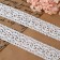 Knitted lace, 37 mm × 10 ± 1 m, white color