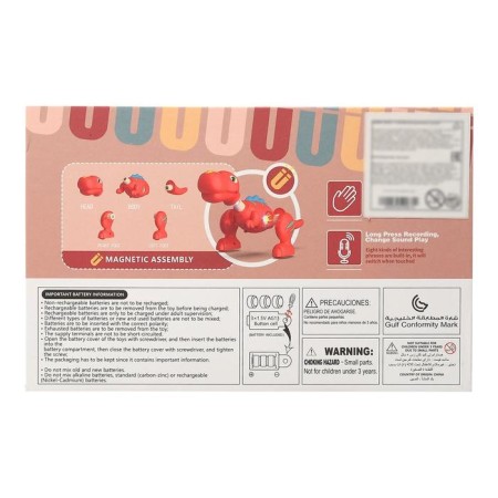 Interactive “Tyrannosaurus” toy with a voice recording function, walks, sound-3