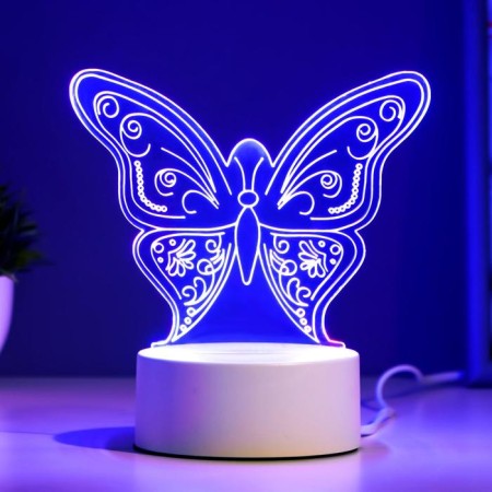 Light "Butterfly" Led RGB from the network 9.5x15x16cm Risalux-2