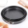 A set of forms for baking the connective share “Elin Low”, 3 subjects: D = 28/26/24 × 4 cm, anti -stick coating, black color