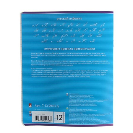 Note of 12 sheets in the narrow line "Classic", cover covered paper, mix-2