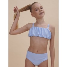Bathing suit for girls, height 128-134 cm, blue color